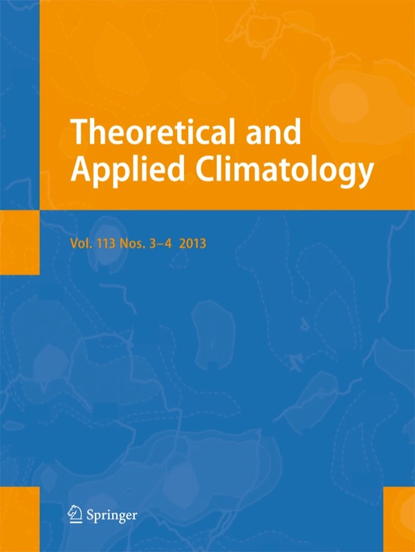 Theoretical and Applied Climatology cover